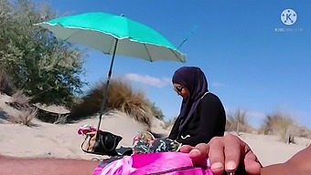 Surprised Muslim Man At The Beach By My Exposed Genitals!