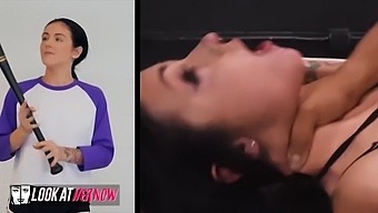 Cum In Mouth And Big Natural Tits In An Interracial Porn Video