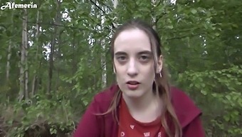 Pov Video Of Girlfriend Giving Blowjob In The Woods And Swallowing Cum