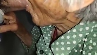 Asian Granny With Youthful Spirit