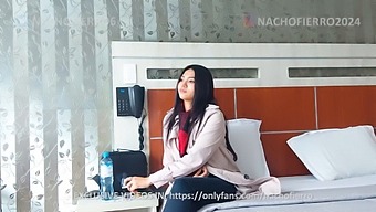 First-Time Beauty Gets A Hardcore Facial In A Casting Video