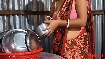 A Married Indian Woman Has Sex In The Kitchen Of Her Rural Home