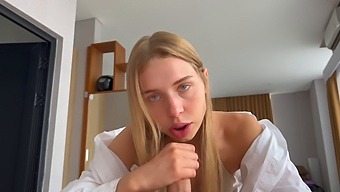Teen Schoolgirl Gives A Blowjob In Hd
