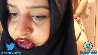 Big-Assed Hijab Woman Gets Anal Spanking!