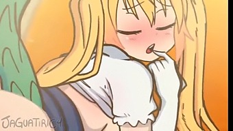Kobayashi-San And Tohru Engaging In Intense Sexual Intercourse