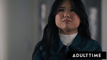Big Ass Asian Lulu Chu Gets Fed By September Reign In High Definition