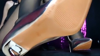 Mistress Rebecca Diamante Leads A Submissive Man In Worship Of Her Feet