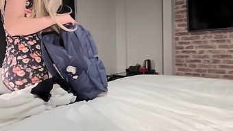 A Mature Woman And Her Stepson Stay In The Same Room At A Hotel