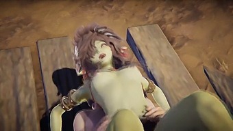 Intense Sex With A Voluptuous Green-Skinned Demoness