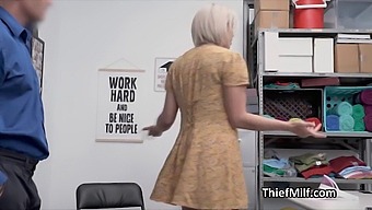 A Police Officer Vigorously Penetrates A Busty, Mature Woman In His Workplace