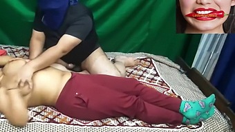 Indian Massage Therapist Caught In Compromising Position During A Real Video