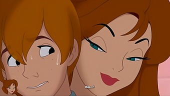 Brunette Milf Seduces Her Daughter'S Young Boyfriend In Animated Cartoon