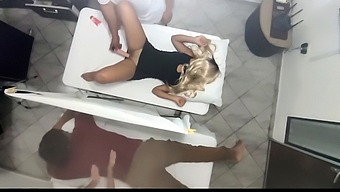 A Stunning Wife Receives An Intimate Massage From A Doctor In The Presence Of Her Husband, Leading To Passionate Lovemaking
