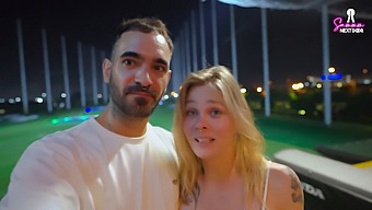 Blonde Amateur Enjoys Rough Sex With Well-Endowed Partner On The Golf Course