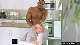 A Man Leaves His Girlfriend Alone With His Black Roommate Who Proceeds To Pleasure Her