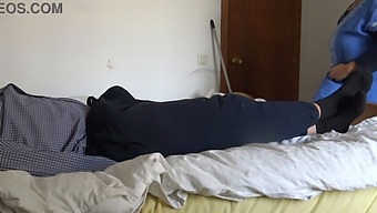 An Arabic Housekeeper Is Startled By The Sight Of A Large Black Penis Of French Origin