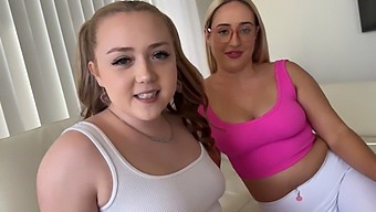 Step Sisters With Big Natural Tits And Big Asses Indulge In Sensual Play