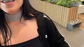 Beautiful Wife Satisfies Her Fan At The Mall And Gives Him A Deep Blow Job