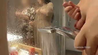 Stepmother Comes Across Him In The Bathroom And Likes To Watch Him Pleasure Himself. My Pervert Family